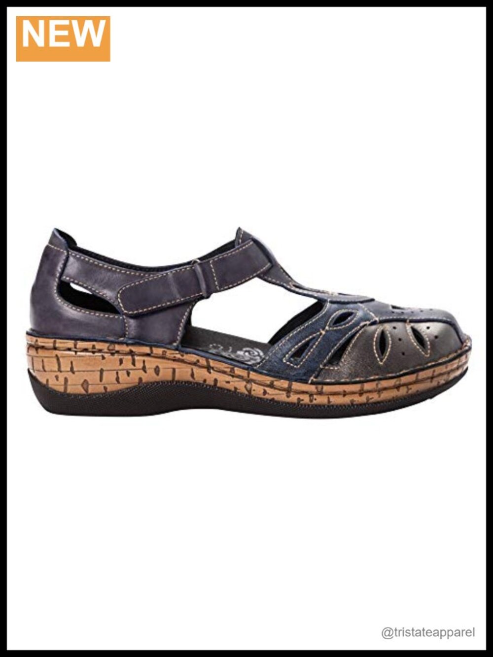 Propet Womens Jenna Fisherman Sandal Closed Toe Leather
